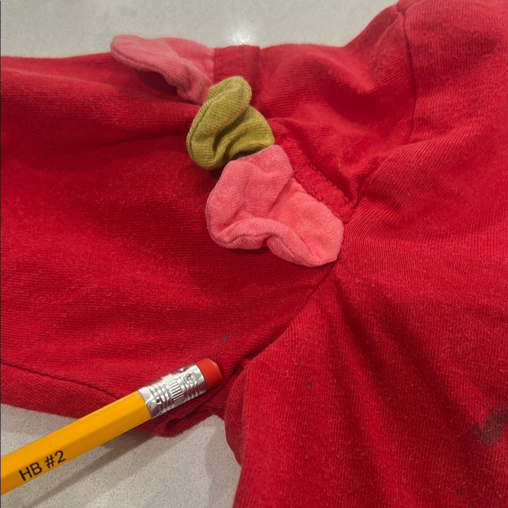 Oilily Long-Sleeve Logo Spell-out Red Shirt button Embellishments girls Sz 86 - Picture 5 of 12